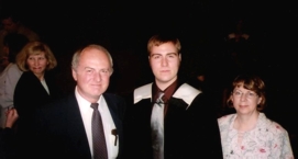 Dean with family convocation 2003